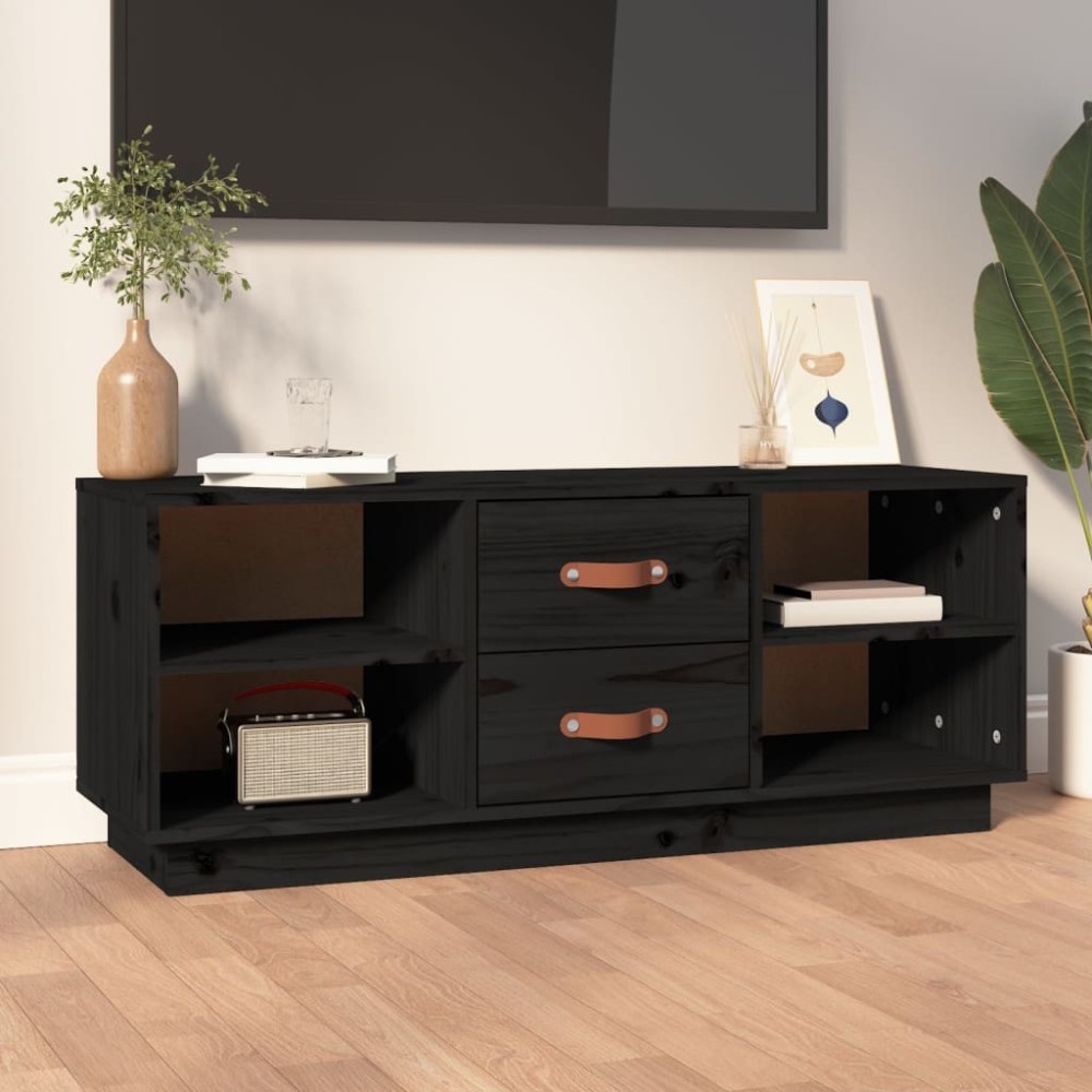 TV Cabinet Honey Brown 100x34x40 cm Solid Wood Pine
