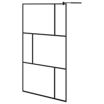 Walk-in Shower Wall with Clear ESG Glass Red 90x195 cm