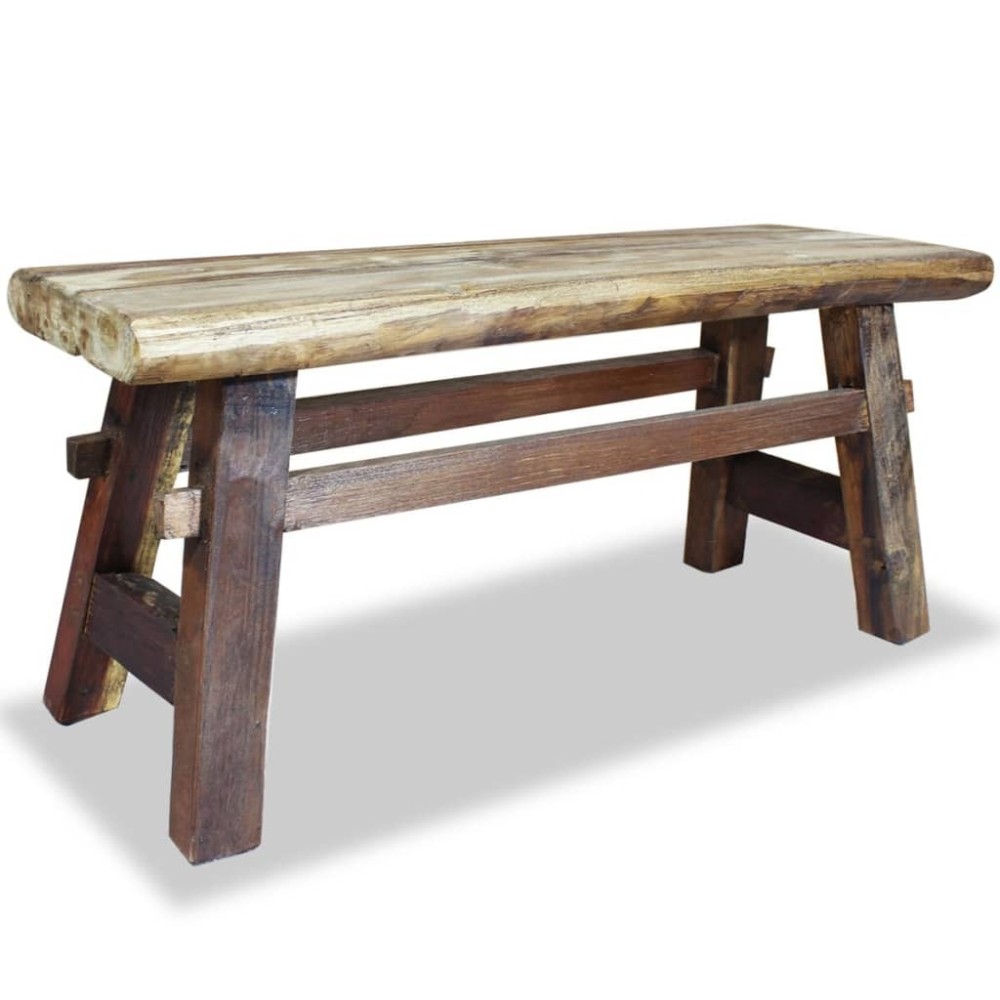 Bench Solid Reclaimed Wood 100x28x43 cm