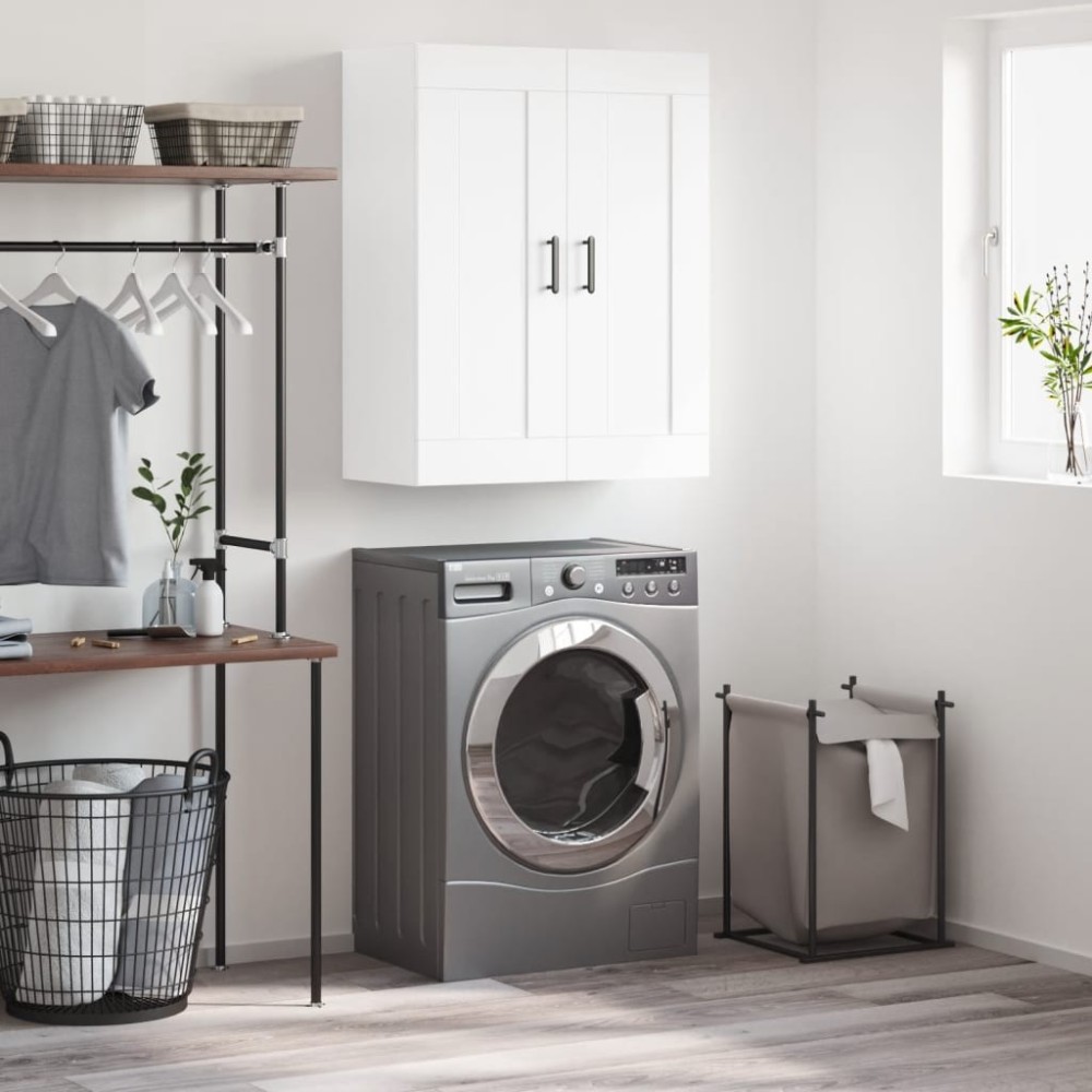 Wall Mounted Cabinet Concrete Grey 69.5x34x90 cm Engineered Wood