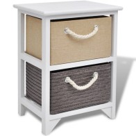 Bedside Cabinets 2 pcs Wood