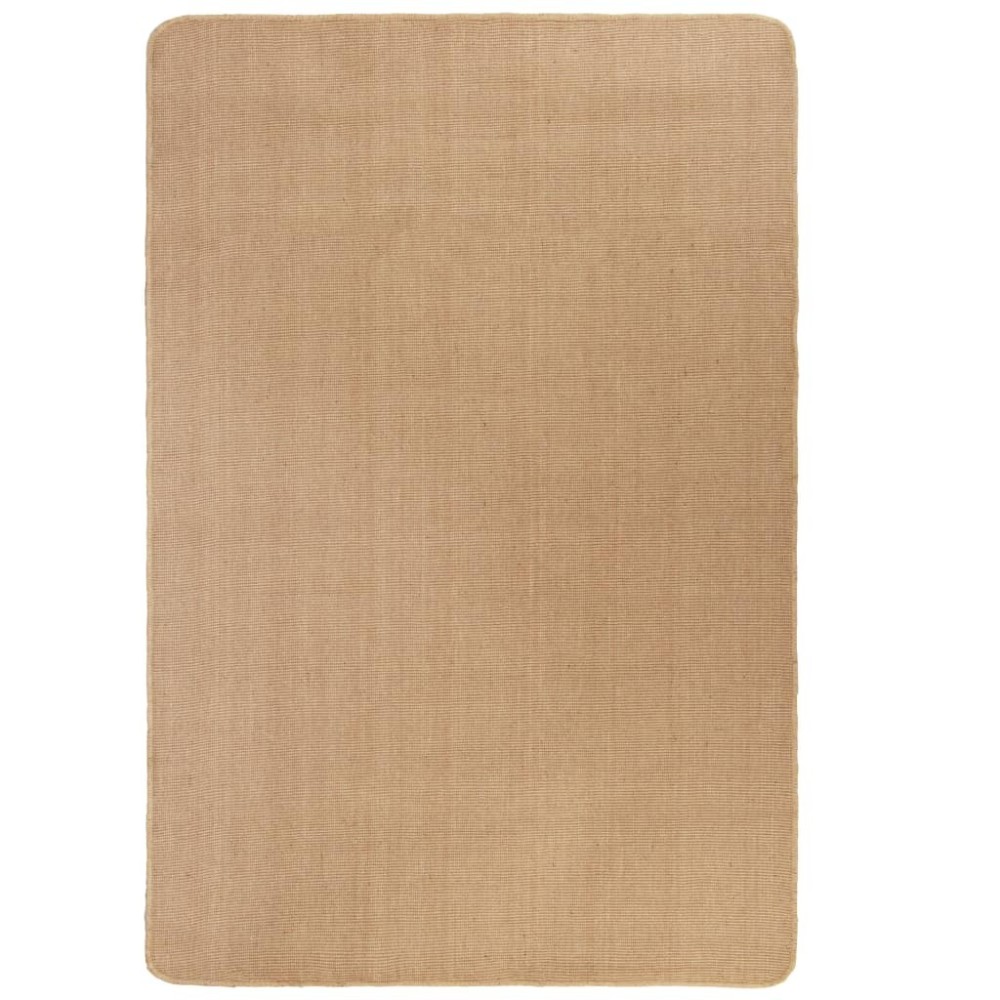 Area Rug Jute with Latex Backing 180x250 cm