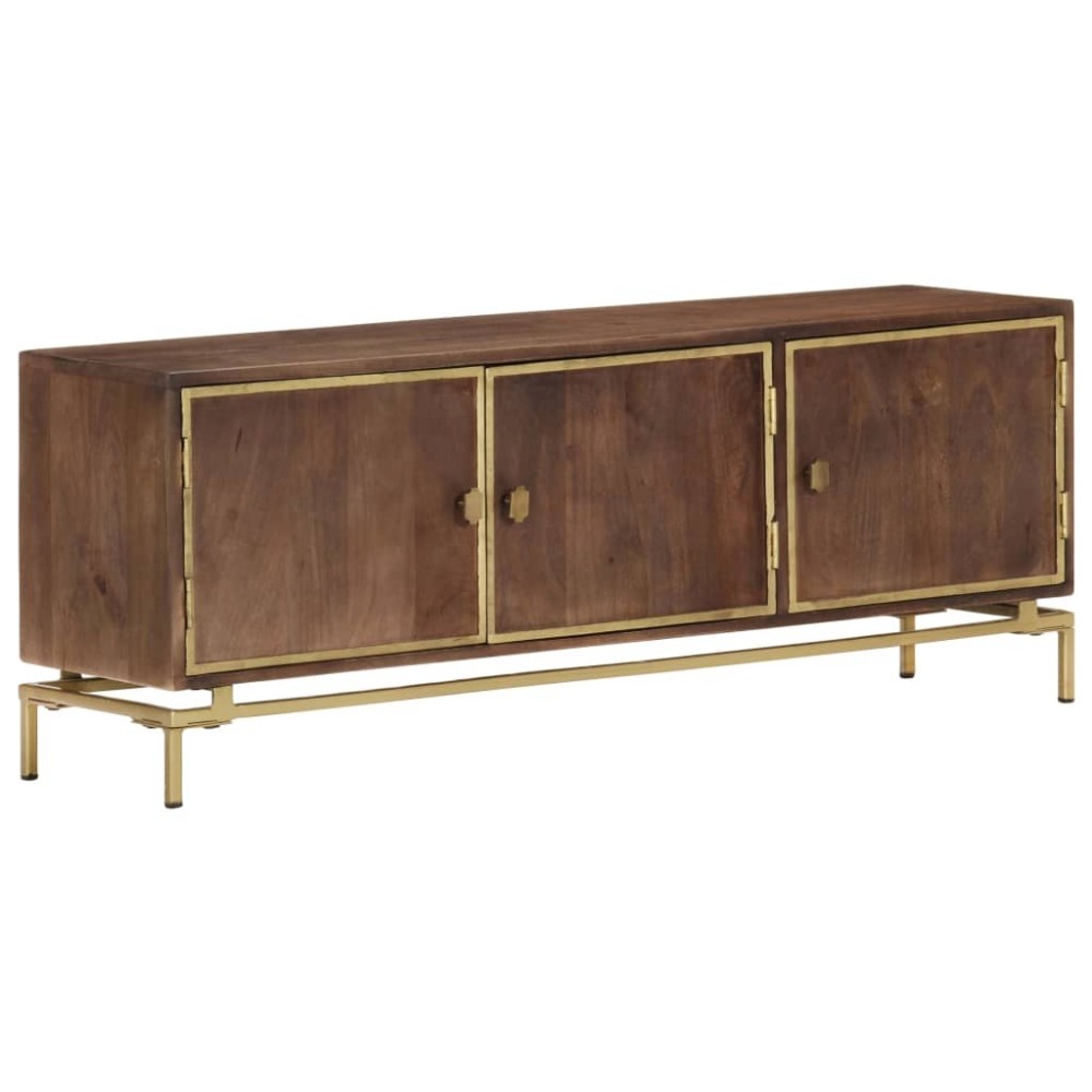 TV Cabinet 120x30x46 cm Solid Mango Wood