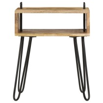 Bedside Table Solid Mango Wood 40x34x47 cm