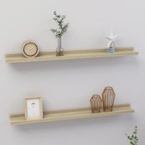 Wall Shelves 2 pcs Concrete Grey 40x9x3 cm