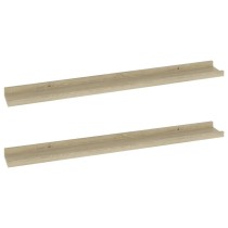 Wall Shelves 2 pcs Concrete Grey 40x9x3 cm