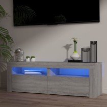 TV-Schrank mit LED-Leuchten Sonoma-Eiche 120x35x40 cm