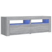 TV-Schrank mit LED-Leuchten Sonoma-Eiche 120x35x40 cm