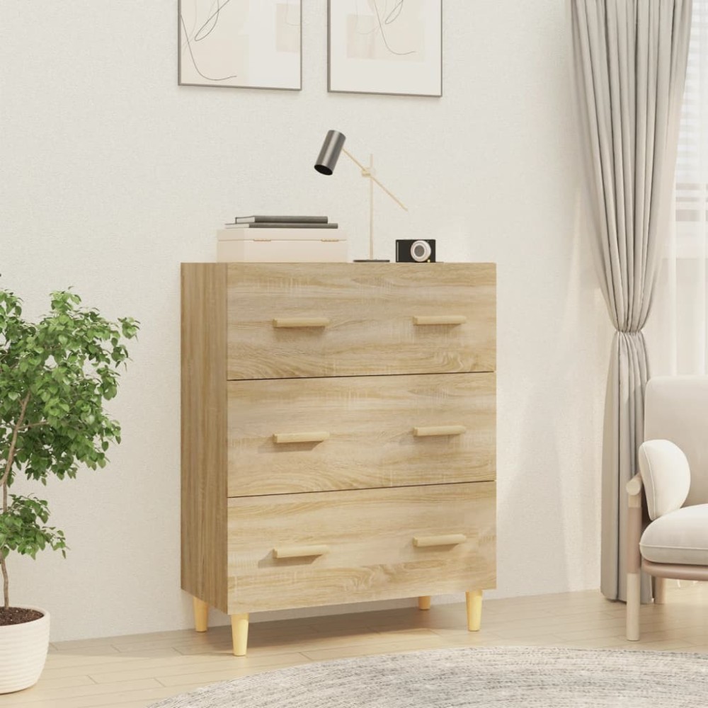 Sideboard White 70x34x90 cm Engineered Wood