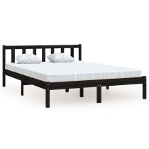 Bed Frame Solid Wood Pine 135x190 cm Double