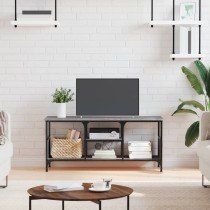 TV Cabinet Grey Sonoma 121x35x45 cm Engineered Wood&Iron