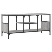 TV Cabinet Grey Sonoma 121x35x45 cm Engineered Wood&Iron