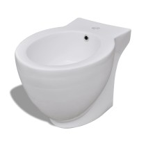 Round Bidet Stand White High-quality Ceramic