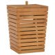 Laundry Basket 30x30x45 cm Solid Teak Wood