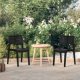 Garden Chairs 2 pcs Mocha Polypropylene