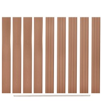 Replacement Fence Boards 9 pcs WPC 170 cm Brown