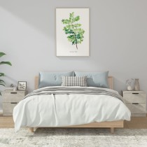 Bedside Cabinets 2 pcs Smoked Oak Engineered Wood