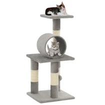 Cat Tree with Sisal Scratching Posts 65 cm Beige Paw Prints