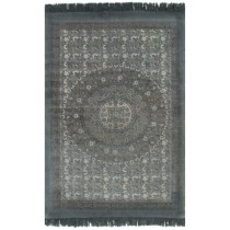 Kilim Rug Cotton 120x180 cm with Pattern Turquoise