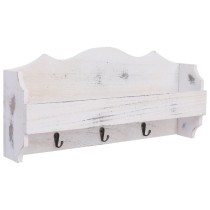 Wall Mounted Coat Rack Grey 50x10x30 cm Wood