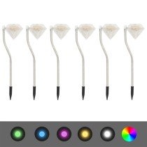Solar LED Garden Lights 6 pcs 9x7.8x29.5 cm