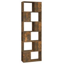 Bücherregal/Raumteiler Grau Sonoma 60x24x186 cm