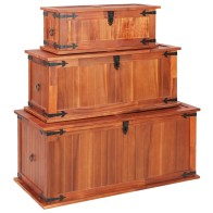 Storage Chests 3 pcs Solid...