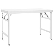 Kitchen Folding Work Table 85x60x80 cm Stainless Steel