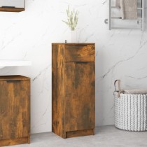 Bathroom Cabinet Brown Oak 32x34x90 cm Engineered Wood