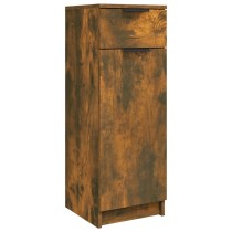 Bathroom Cabinet Brown Oak 32x34x90 cm Engineered Wood