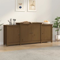 Sideboard 164x37x68 cm Solid Wood Pine