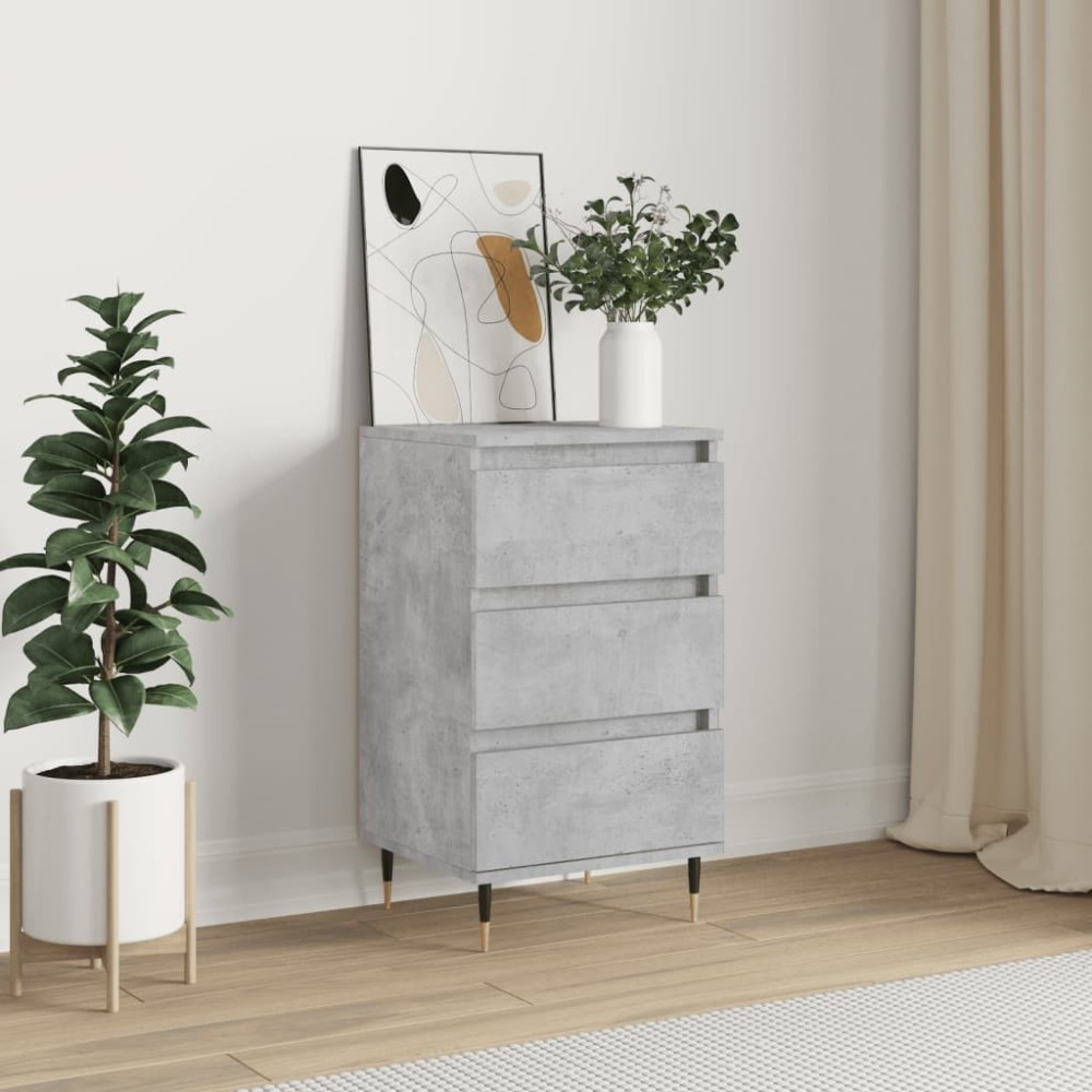 Sideboard Concrete Grey 40x35x70 cm Engineered Wood