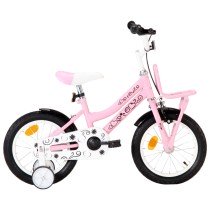 Kids Bike with Front Carrier 18 inch Pink and Black