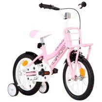 Kids Bike with Front Carrier 18 inch Pink and Black