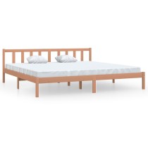 Bed Frame Solid Wood Pine 135x190 cm Double