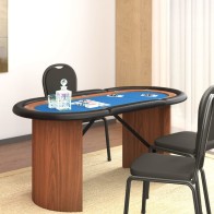 10-Player Poker Table Blue...