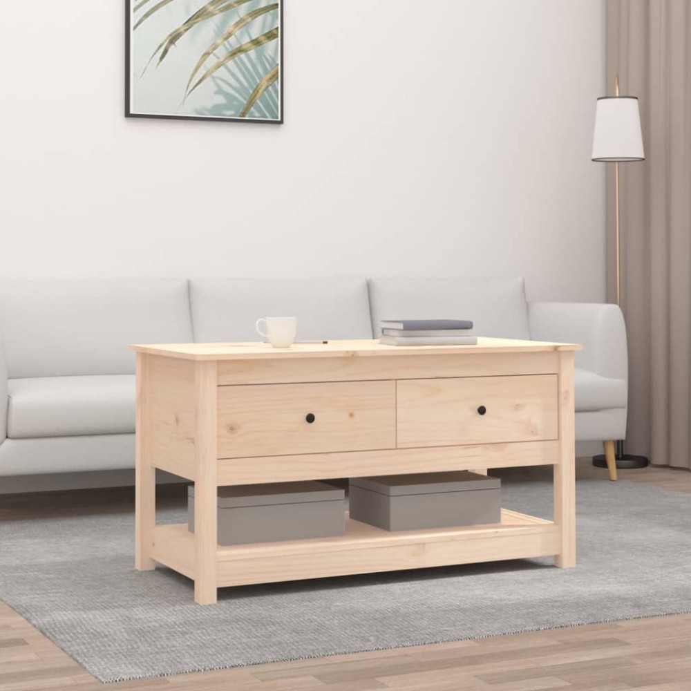 Coffee Table 102x49x55 cm Solid Wood Pine