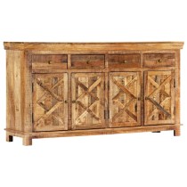 Sideboard with 4 Drawers 160x40x85 cm Solid Mango Wood