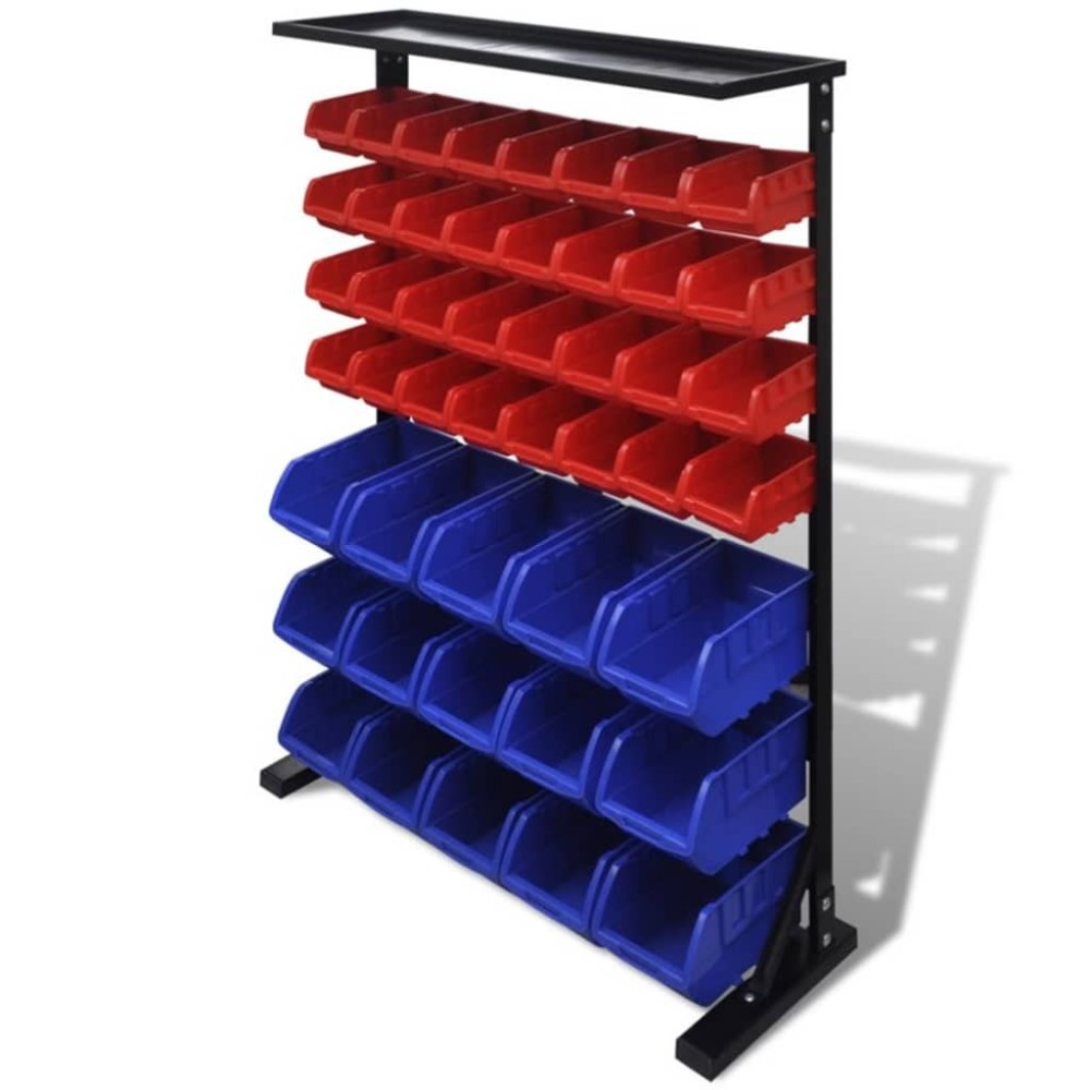 Blue & Red Garage Tool Organiser