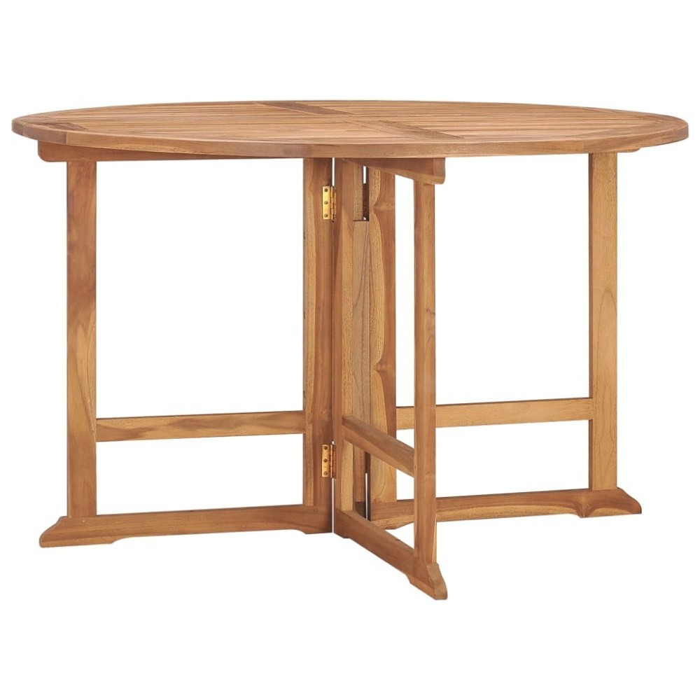 Folding Garden Dining Table 110x110x75 cm Solid Wood Teak