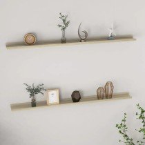 Wall Shelves 2 pcs Concrete Grey 40x9x3 cm