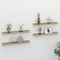 Wall Shelves 2 pcs Concrete Grey 40x9x3 cm