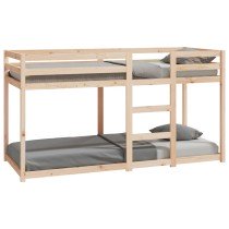 Etagenbett Weiß 75x190 cm Massivholz Kiefer