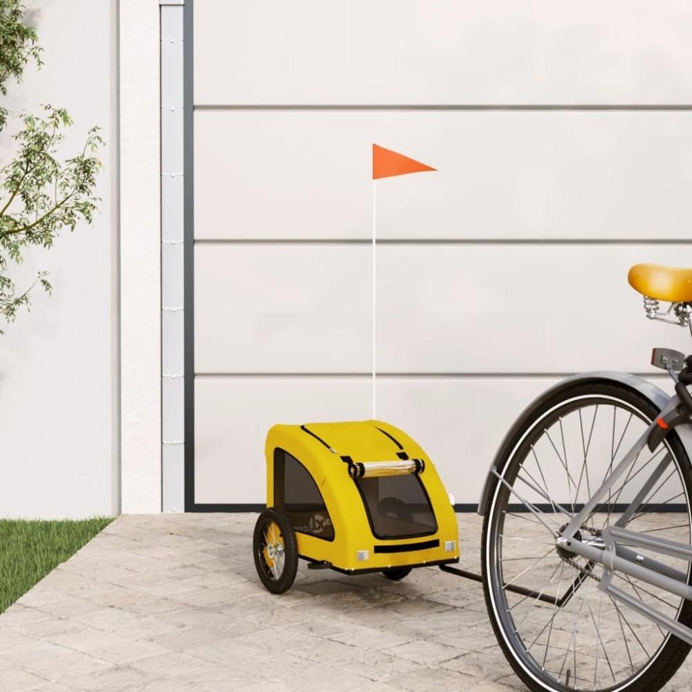 Pet Bike Trailer Green Oxford Fabric and Iron