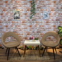 3D Wall Panels with Light Grey Brick Design 10 pcs EPS