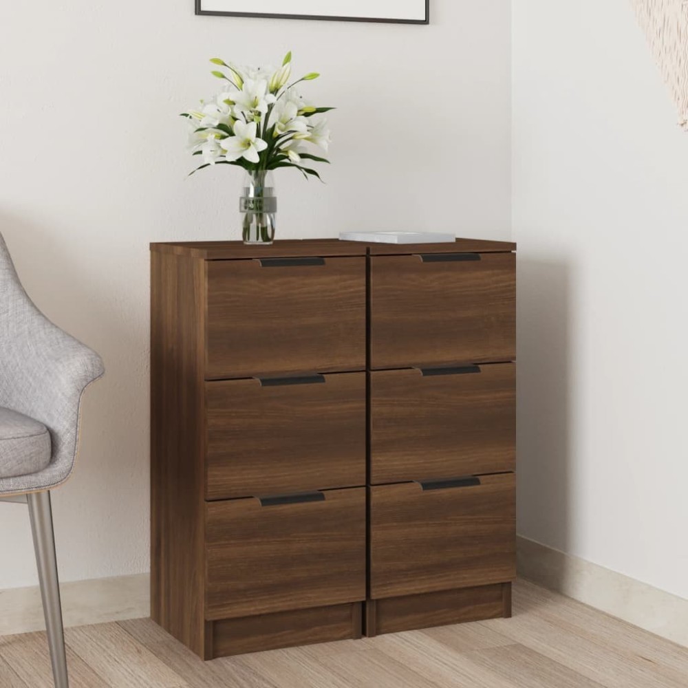 Sideboard Grau Sonoma 30x30x70 cm Holzwerkstoff