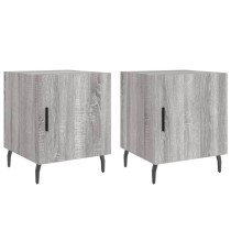 Bedside Cabinets 2 pcs Grey Sonoma 40x40x50 cm Engineered Wood