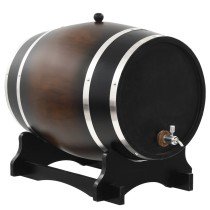 Wine Barrel with Tap Solid Pinewood 6 L