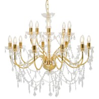 Chandelier 2-layer White 15...
