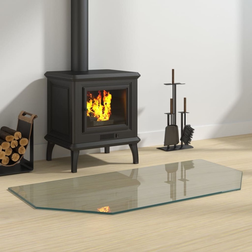Fireplace Glass Plate Hexagon 120x60 cm